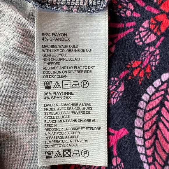 Navy, Purple, and Pink Tommy Bahama Vacation Summer Dress - Picture 4 of 6